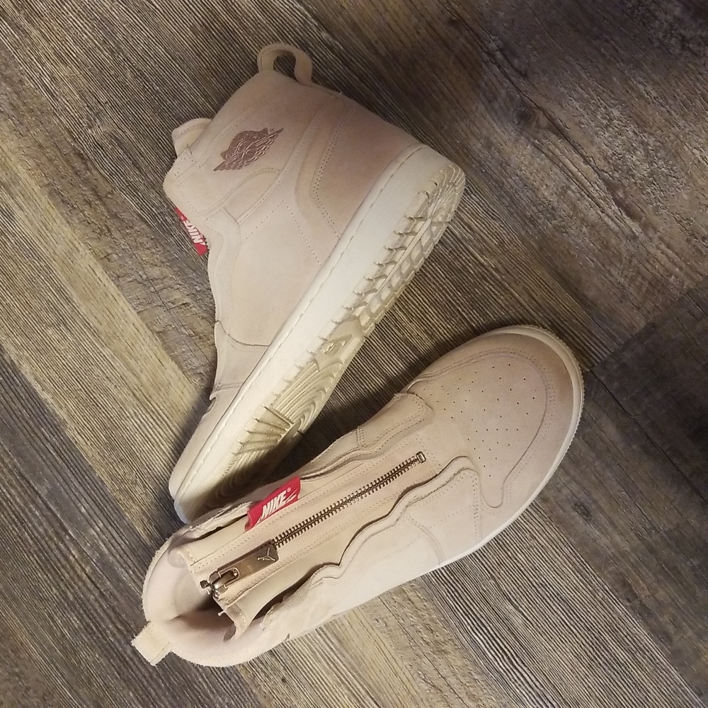 NIKE Air Jordan 10 Women Hightop Balarina Pink Suede Zip up EXCELLENT condition - Picture 7 of 17